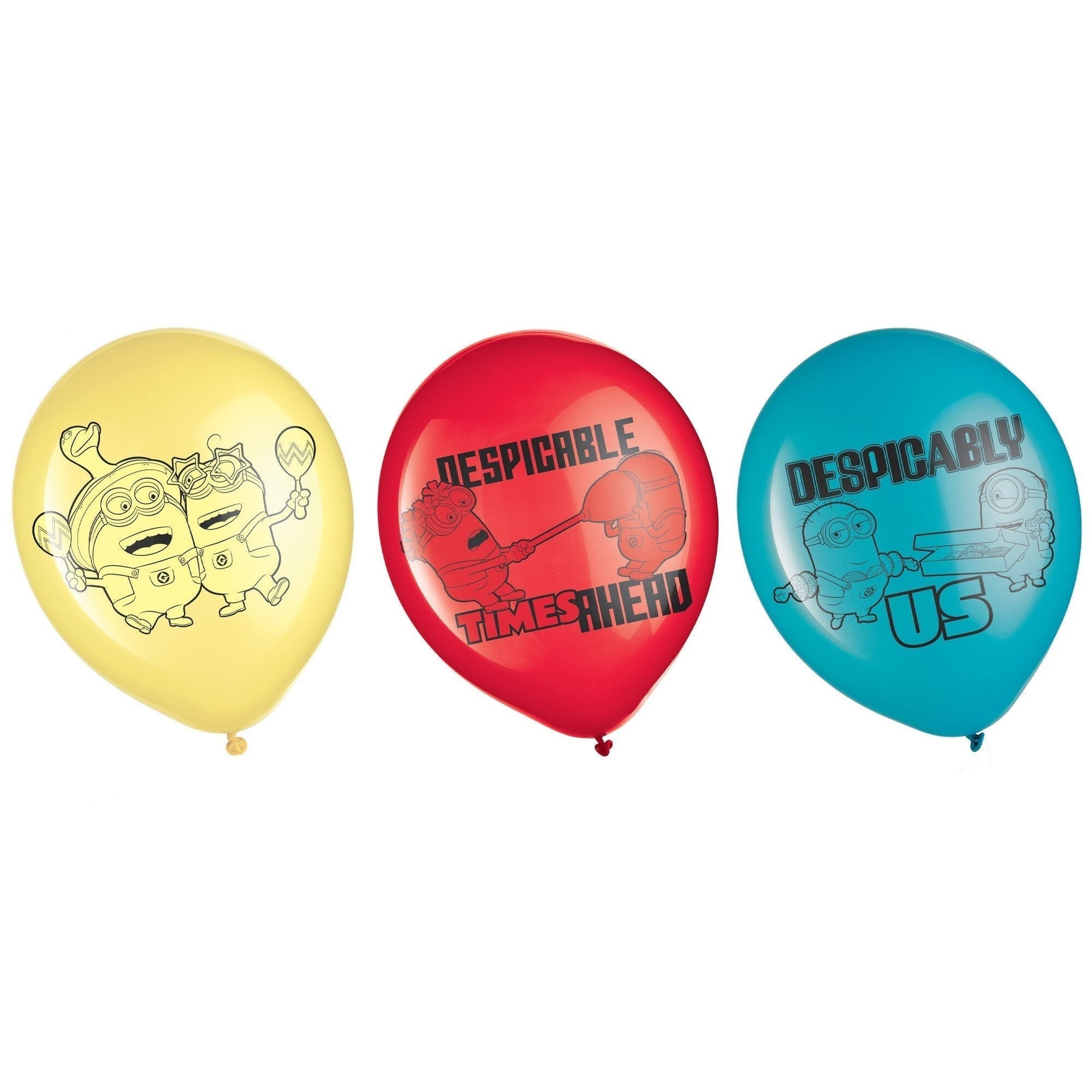 12" Latex Balloons - Despicable Me 4 (6ct)