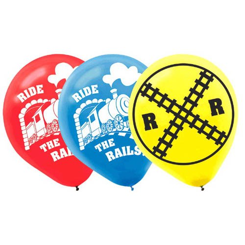 12" Latex Balloons - Thomas All Aboard (6ct)