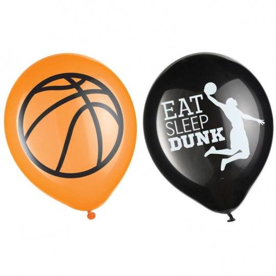 12" Nothin But Net Basketball Print (6ct)