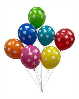 12" Polka Dots (12 packs/8ct) - Premium Party Distribution