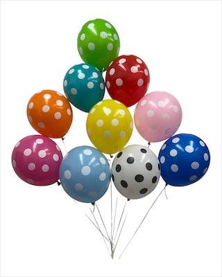 12" Polka Dots (12 packs/8ct) - Premium Party Distribution