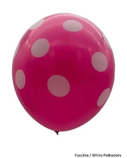 12" Polka Dots (12 packs/8ct) - Premium Party Distribution
