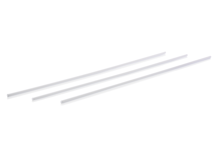 12" Standard Balloon Sticks - White (100)