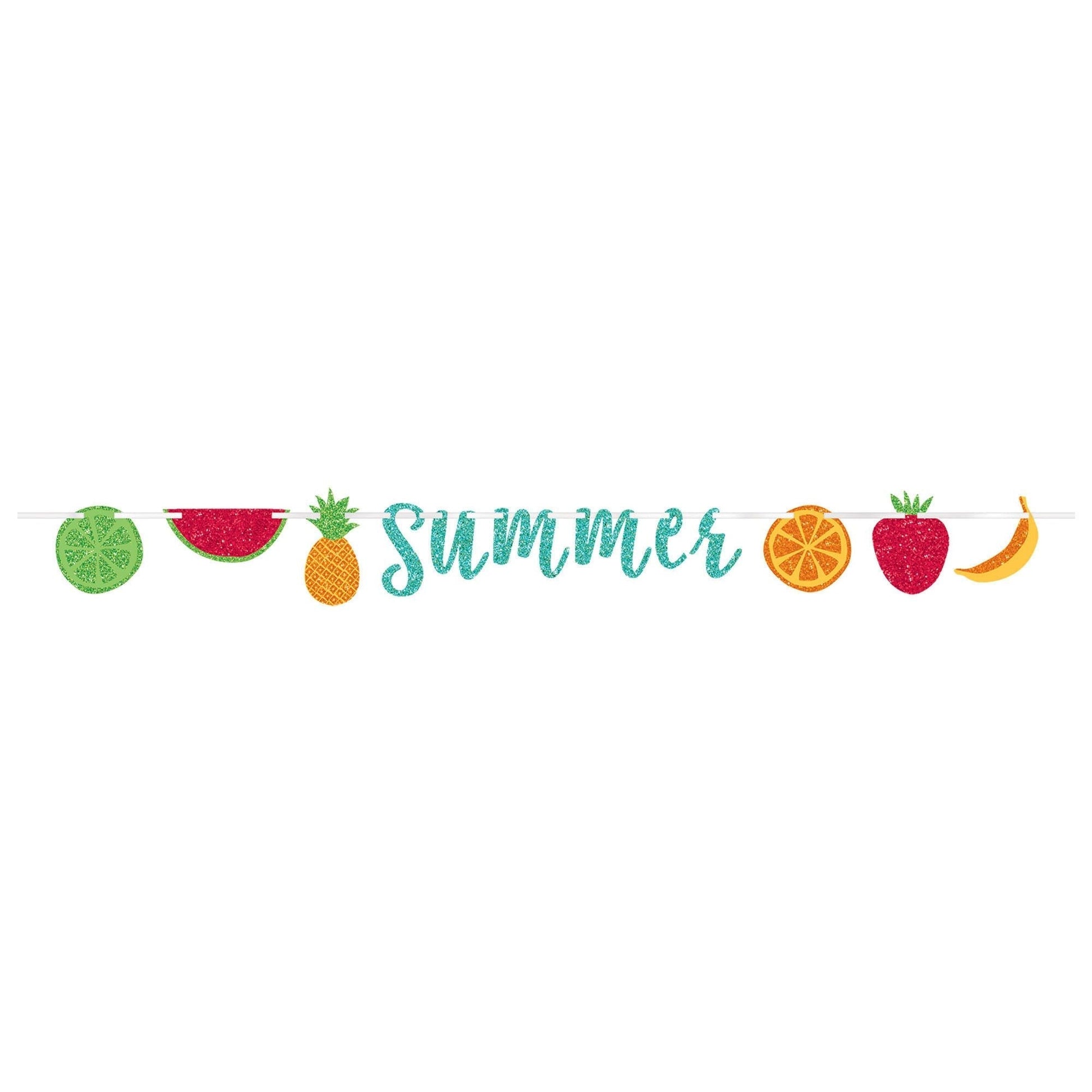 12' Summer Glitter Letter Banner