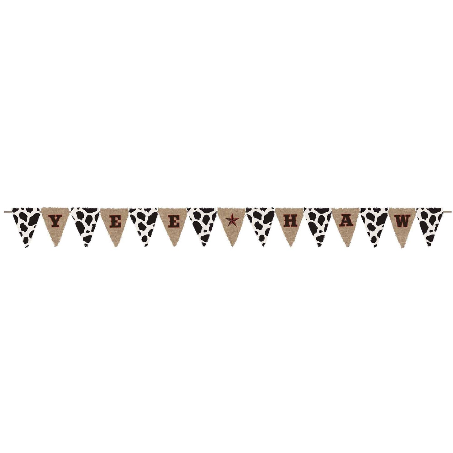 Western Burlap Banner - Amscan