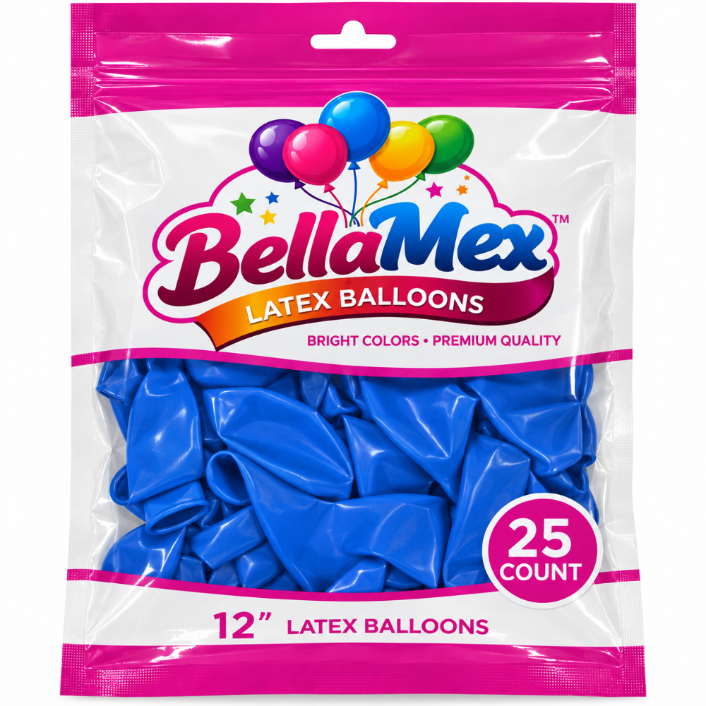 12" Blue Latex (25ct) - BellaMex