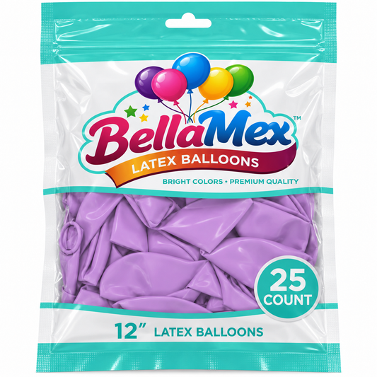 12" Pastel Purple Latex (25ct) - BellaMex