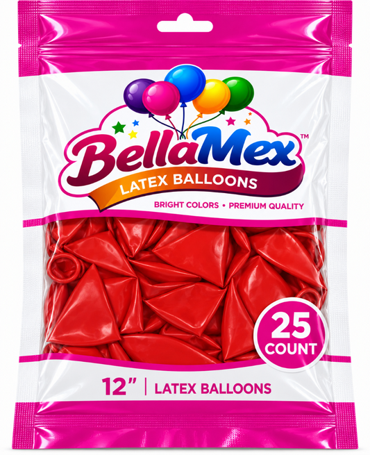 12" Red Latex (25ct) - BellaMex