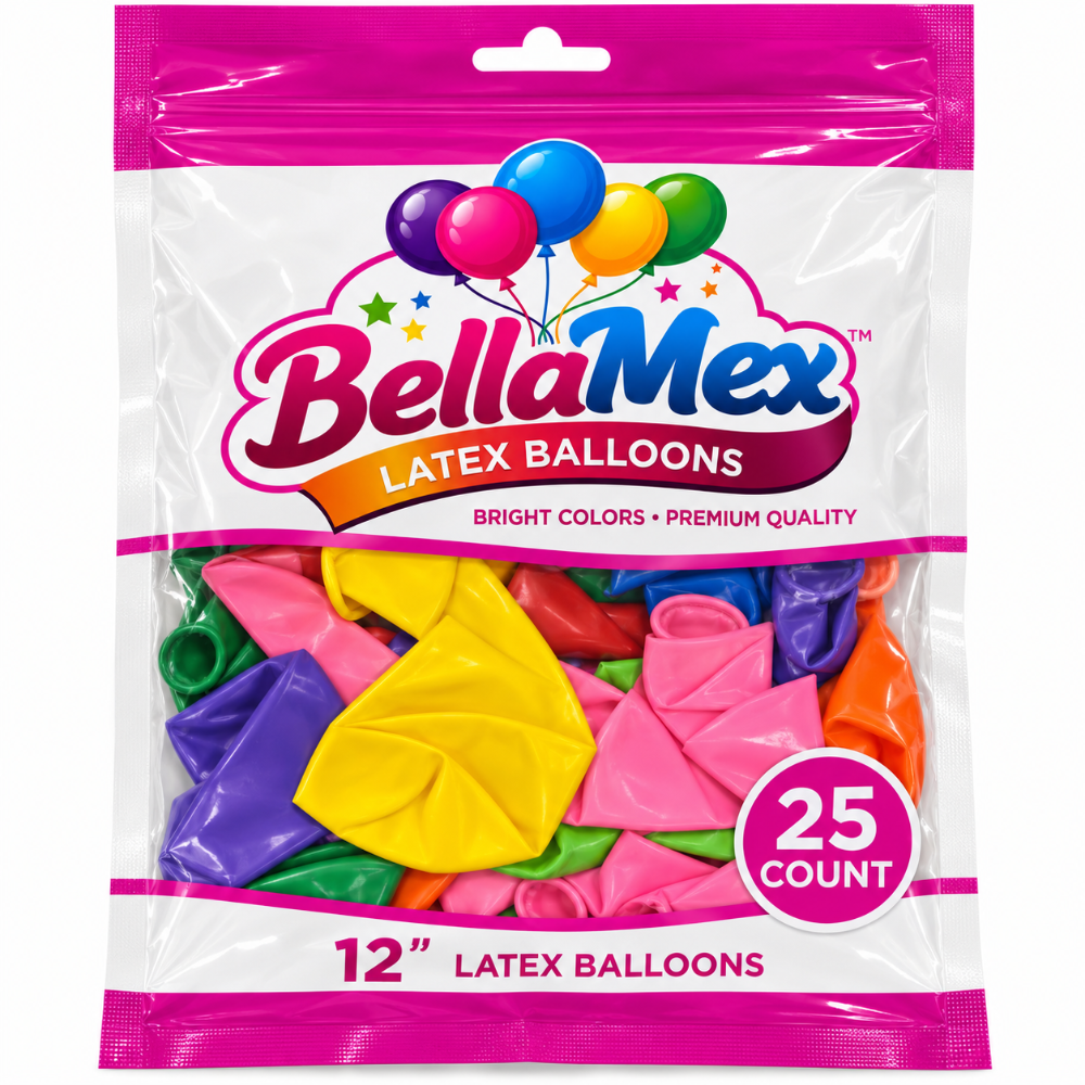 12" Standard Mix Latex (25ct) - BellaMex