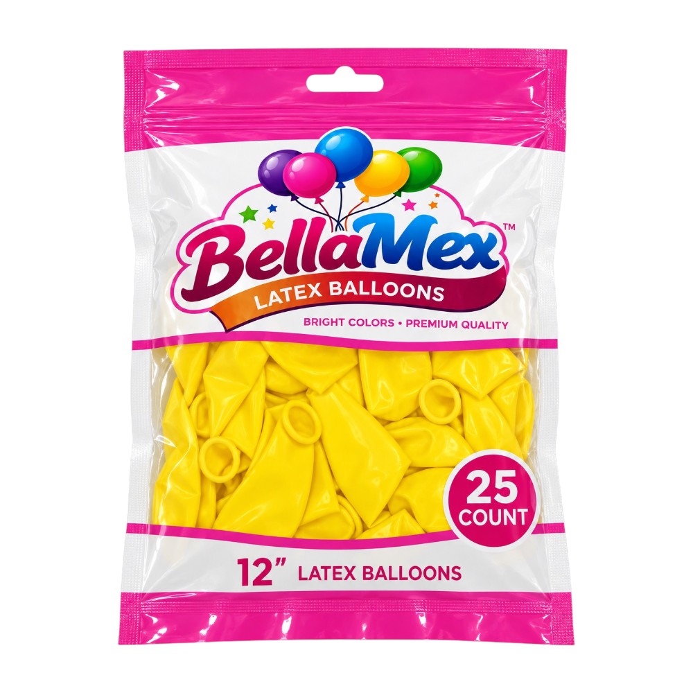 12" Yellow Latex (25ct) - BellaMex