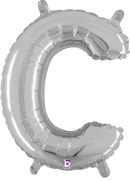 14" Megaloon Jr. Letter C - Silver (5ct)