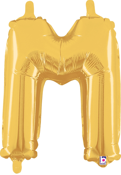 14" Megaloon Jr. Letter M - Gold (5ct)