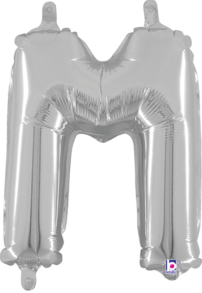 14" Megaloon Jr. Letter M - Silver (5ct)