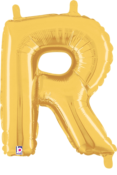 14" Megaloon Jr. Letter R - Gold (5ct)