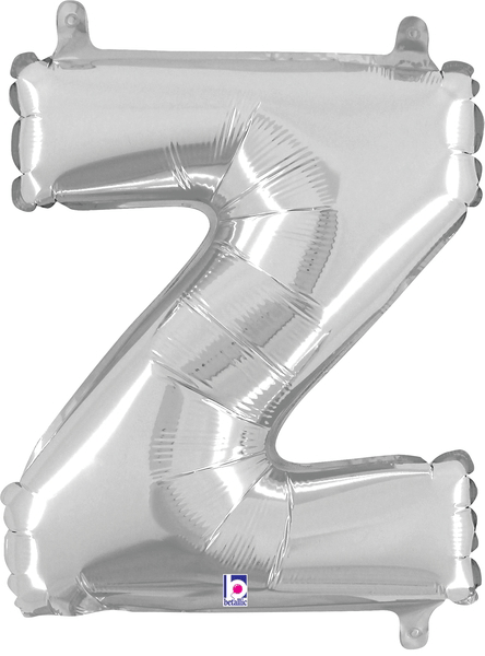 14" Megaloon Jr. Letter Z - Silver (5ct)