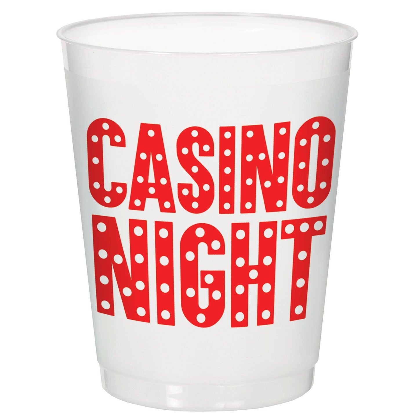 14oz Casino Frosted Stadium Cup - Amscan