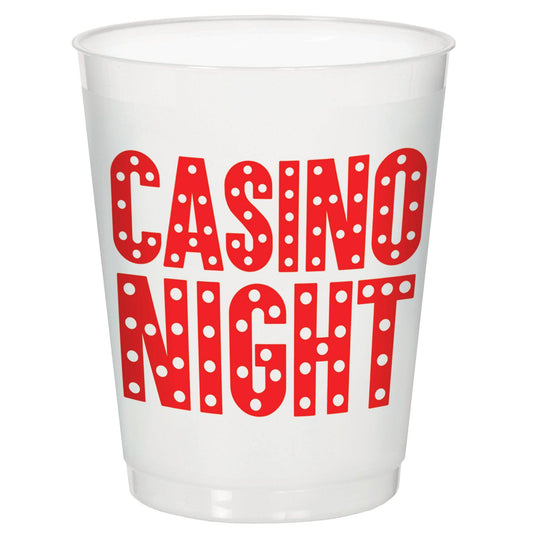 14oz Casino Frosted Stadium Cup - Amscan