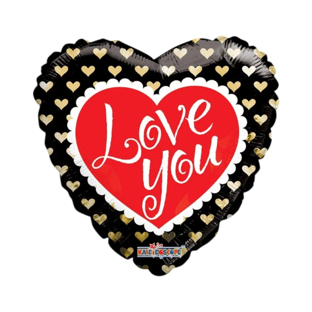 18" Golden Hearts I Love You - Conver Usa