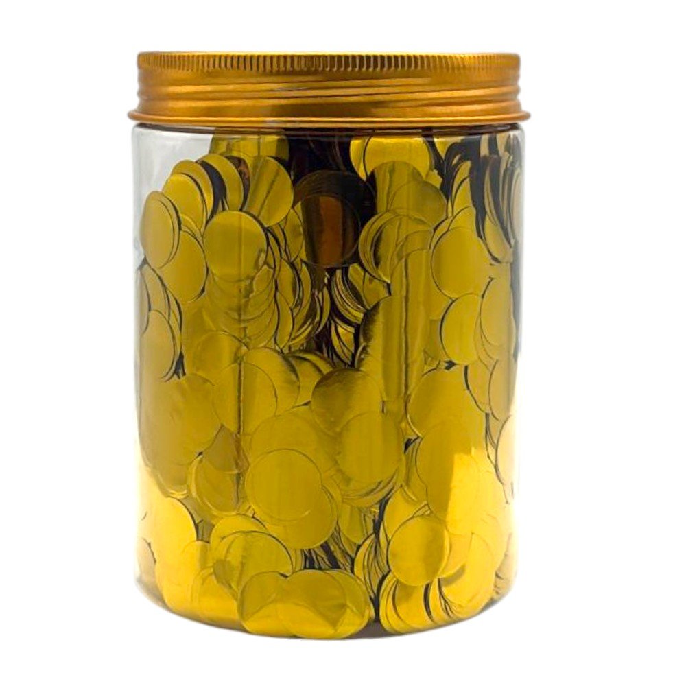 1.5cm Metallic Foil Confetti - Choose Color (10.25oz)