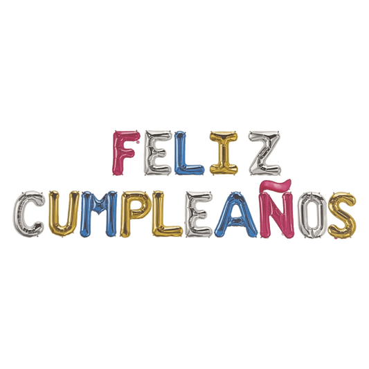 16" Balloon Banner - Feliz Cumpleanos