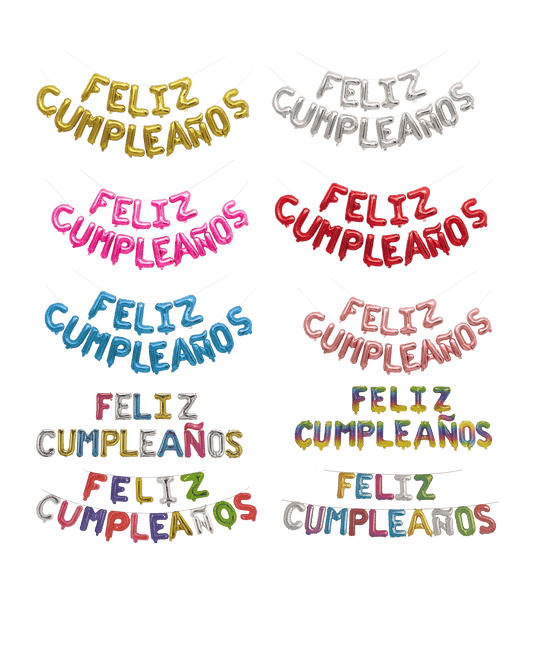 16" Balloon Banner - Feliz Cumpleanos