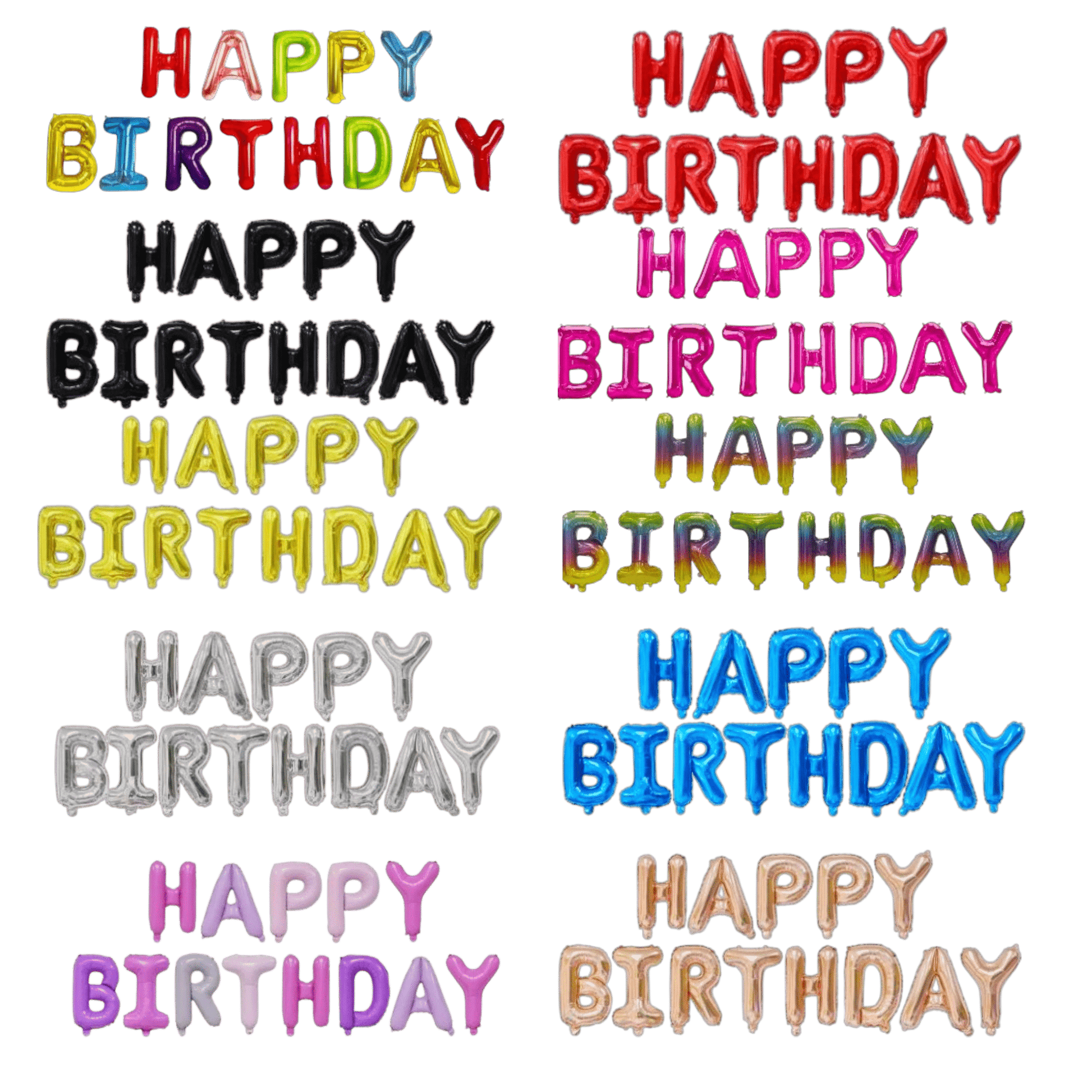 16" Balloon Banner - Happy Birthday