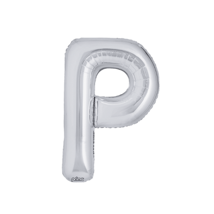 16" Balloon Letters - Silver (2ct)