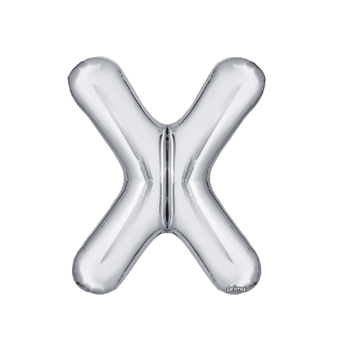 16" Balloon Letters - Silver (2ct)