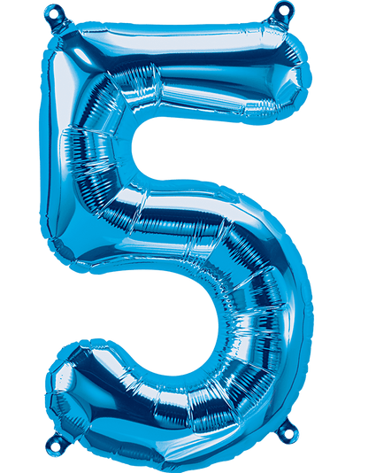 16" Balloon Numbers - Blue - Party America
