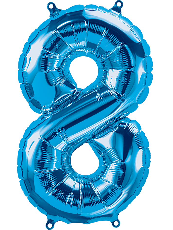 16" Balloon Numbers - Blue - Party America