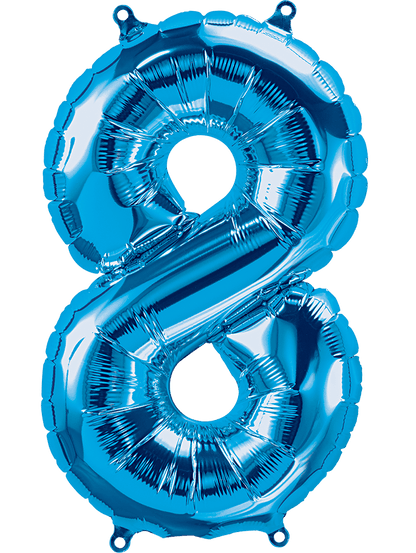 16" Balloon Numbers - Blue - Party America