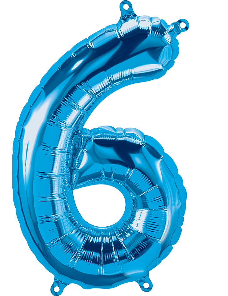 16" Balloon Numbers - Blue - Party America