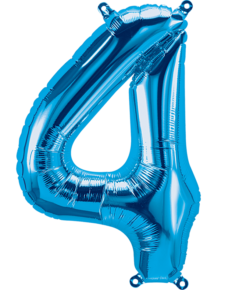 16" Balloon Numbers - Blue - Party America