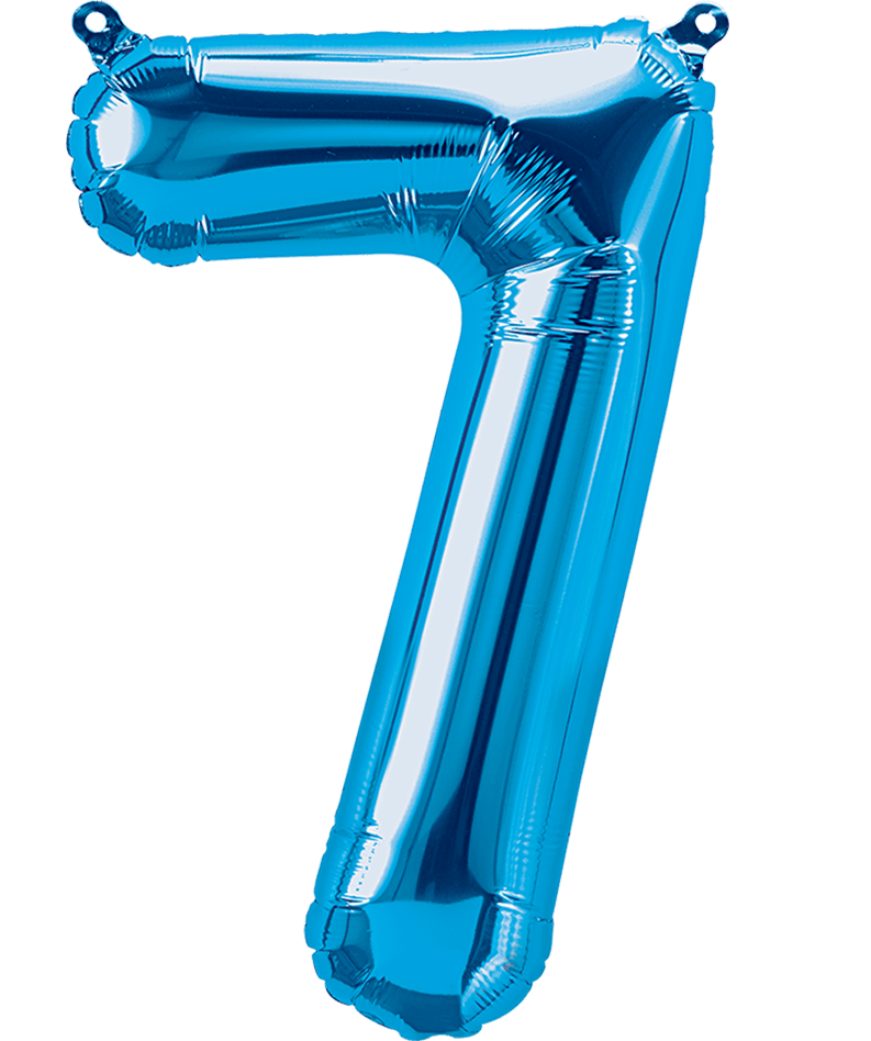 16" Balloon Numbers - Blue - Party America