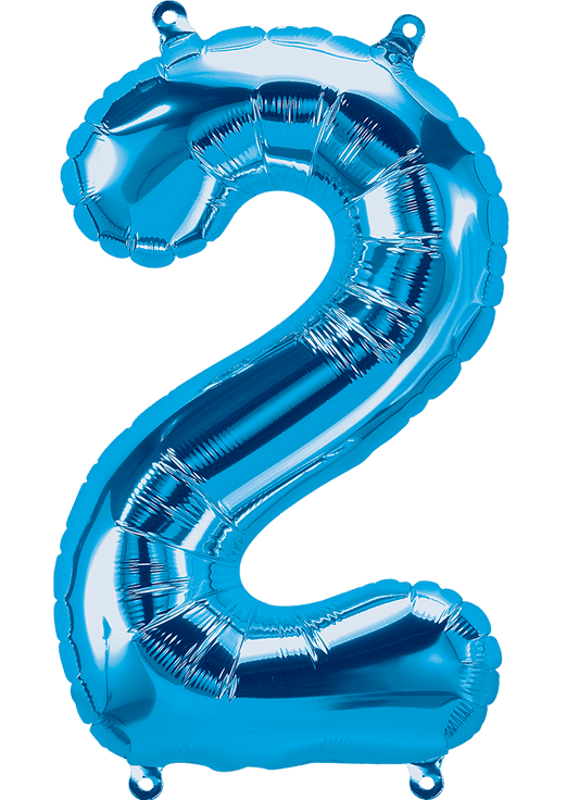 16" Balloon Numbers - Blue - Party America