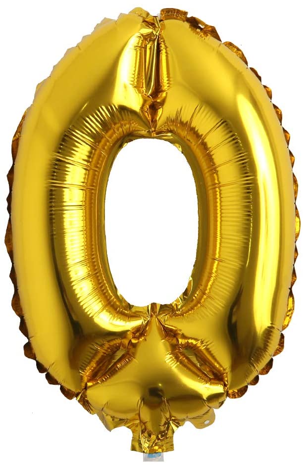 16" Balloon Numbers - Gold - Party America