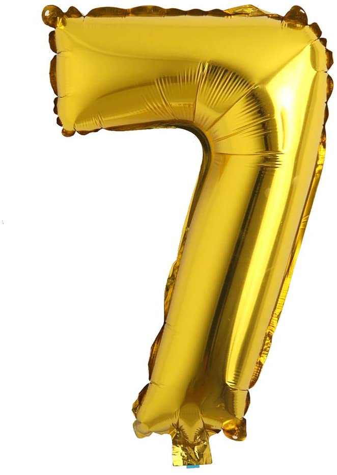 16" Balloon Numbers - Gold - Party America