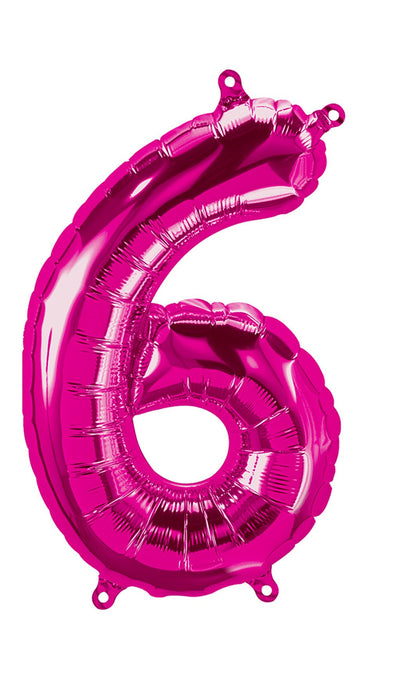 16" Balloon Numbers - Magenta - Party America