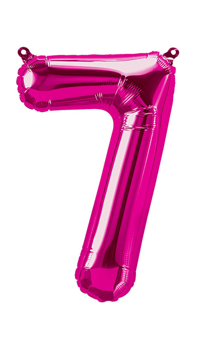16" Balloon Numbers - Magenta - Party America