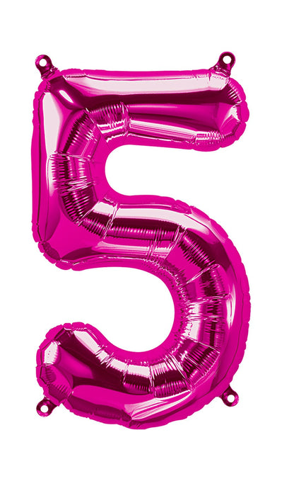16" Balloon Numbers - Magenta - Party America