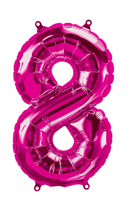 16" Balloon Numbers - Magenta - Party America