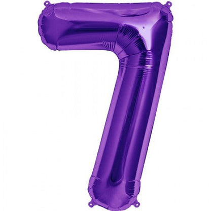 34" Balloon Numbers - Purple - Party America