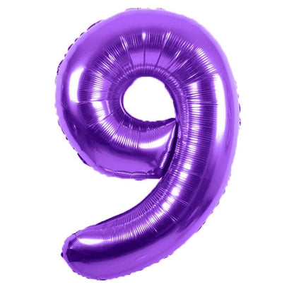 34" Balloon Numbers - Purple - Party America