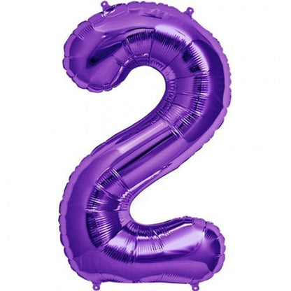 34" Balloon Numbers - Purple - Party America