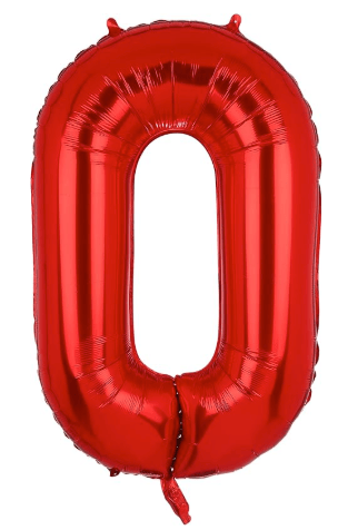 16" Balloon Numbers - Red - Party America