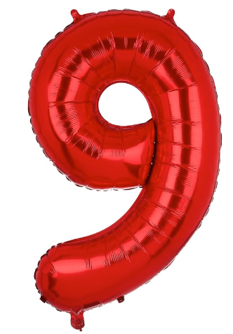 16" Balloon Numbers - Red - Party America