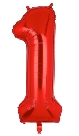 16" Balloon Numbers - Red - Party America