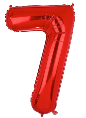16" Balloon Numbers - Red - Party America