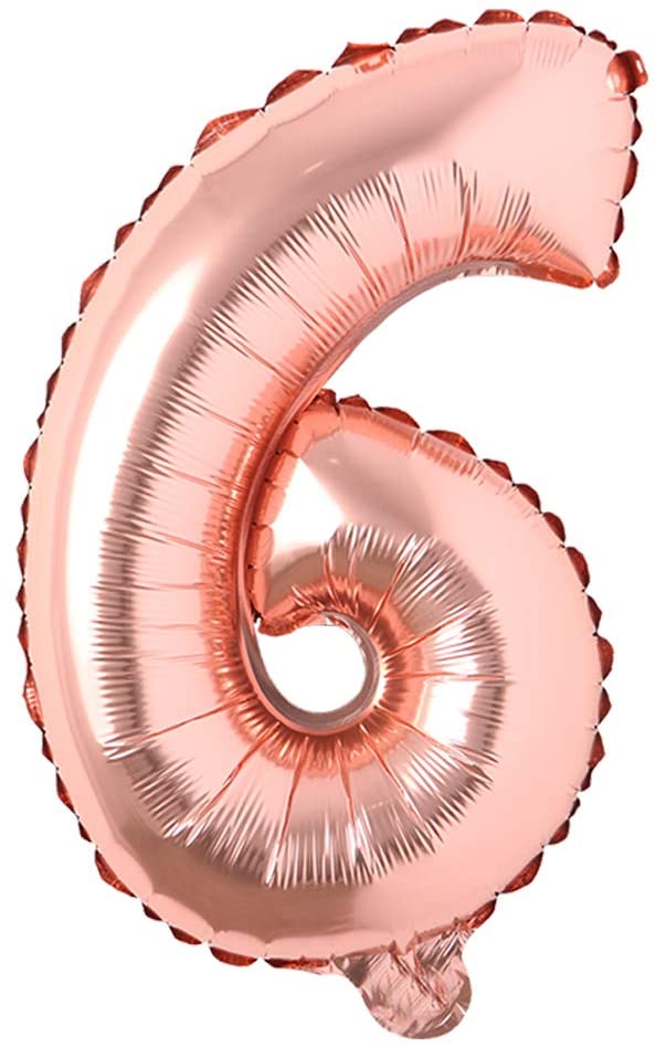 16" Balloon Numbers - Rose Gold - Party America