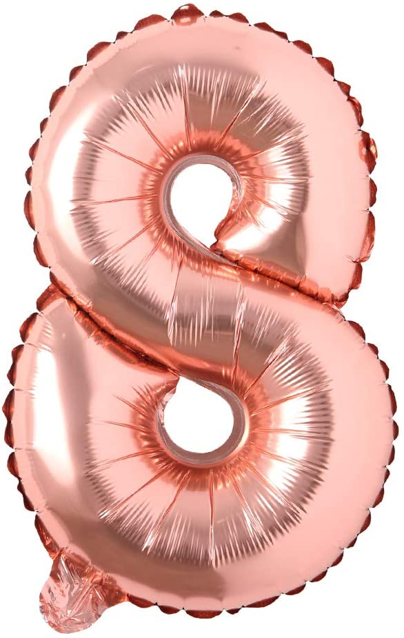 16" Balloon Numbers - Rose Gold - Party America